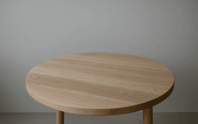 Træbordplader bringer natur og glød ind i rummet